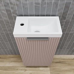 Style Line Тумба под раковину Соло 40 санд пудровый – фотография-4